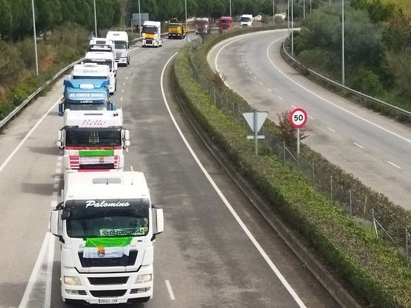 Huelga de transporte: Cáceres y Plasencia se suman a las protestas en la A-66