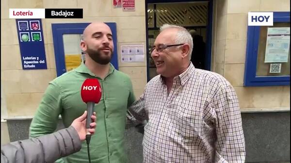 Sigue en directo | Un quinto premio, vendido en dos administraciones de Badajoz