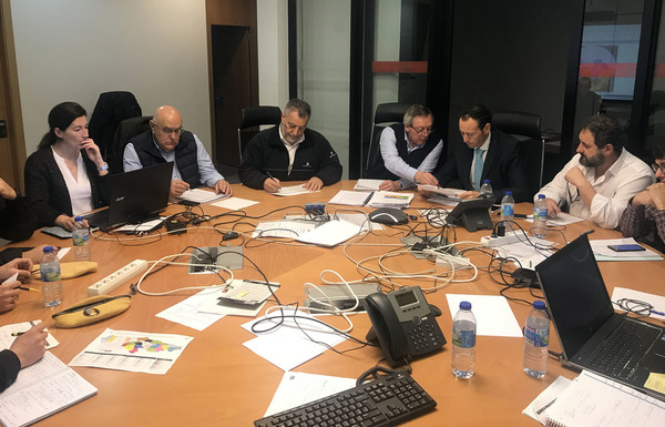 El consejero de Presidencia y Participación Ciudadana, Guillermo Martínez, que esta mañana ha presidido la reunión del comité de dirección del Infopa en La Morgal.