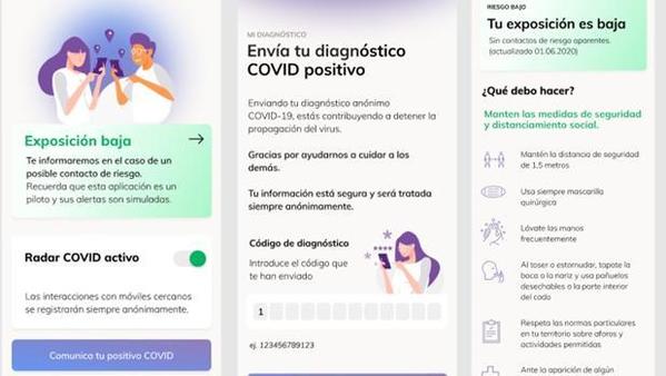 Radar Covid: así será la «app» de rastreo del coronavirus cuando funcione en toda España
