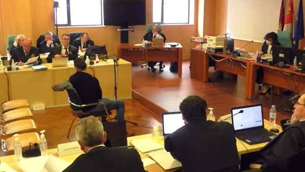 José Manuel Rosino Larranz, durante la declaración de este martes en los Juzgados de León