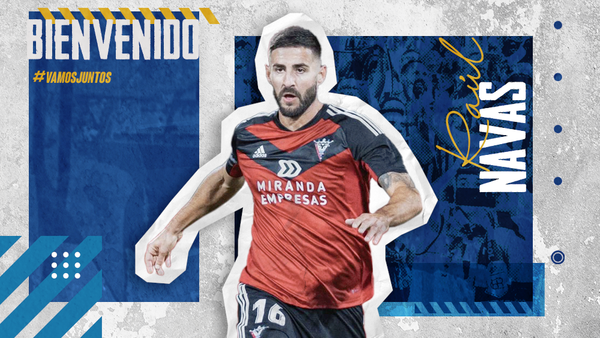 Anuncio del fichaje de Raúl Navas por el Recreativo.