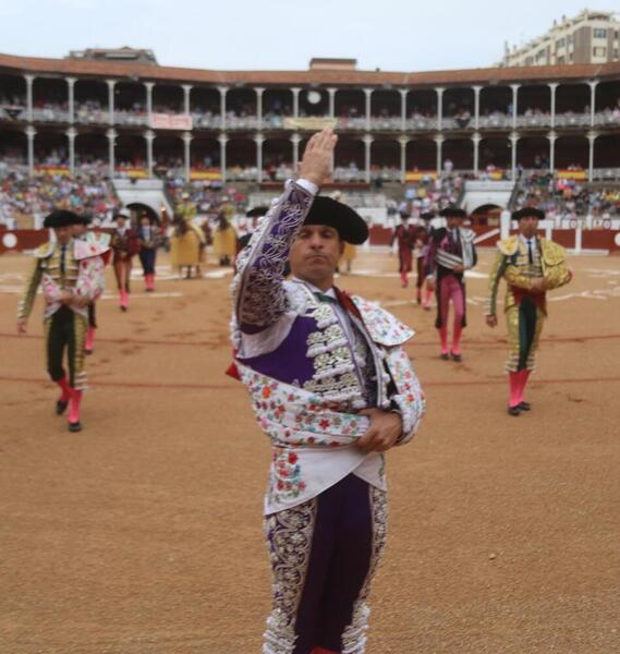 El Juli tras concluir el paseíllo