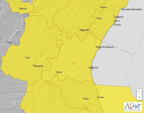 Última hora de las lluvias en la Comunitat: el temporal, en directo