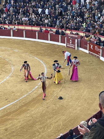 Oreja para Roca Rey en el sexto, al que mató de estocada y cuatro descabellos