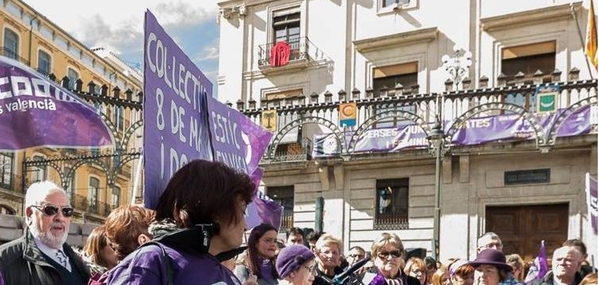 La lucha violeta unida en Valencia el 8-M