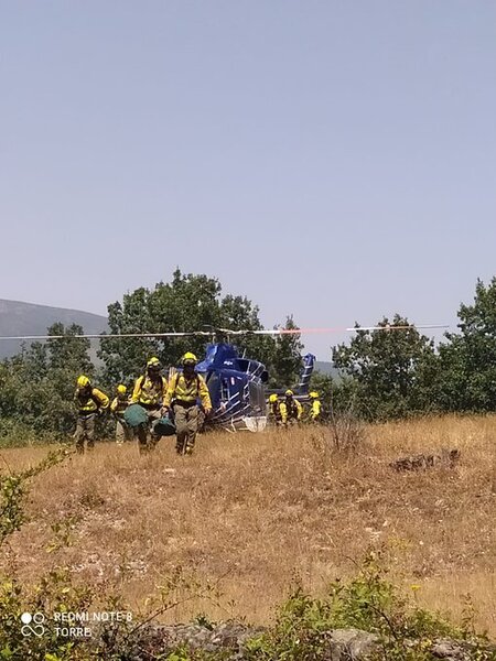 Incendios en Extremadura: Evolución positiva en Jerte y muy favorable en Casas de Miravete