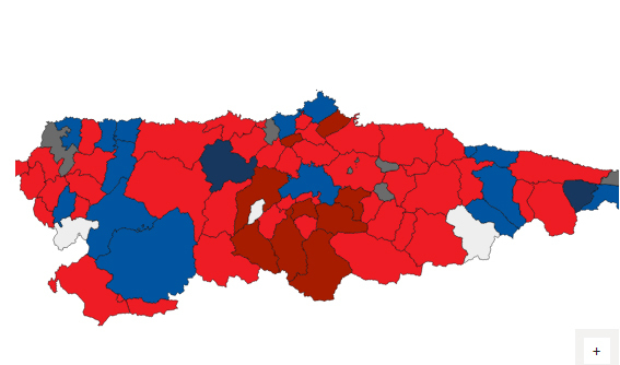 El PSOE gana las elecciones en Asturias