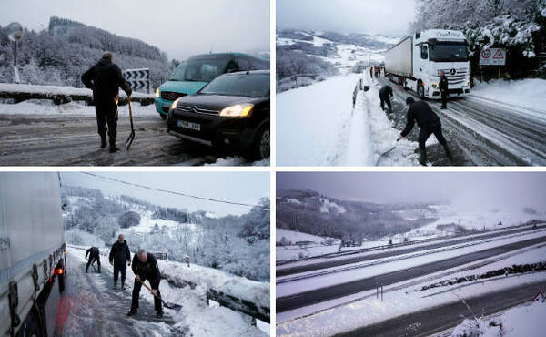 El temporal se despide con un frío helador