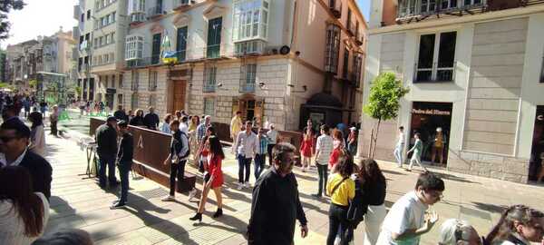 El metro en Atarazanas, esta tarde. Ignacio Lillo