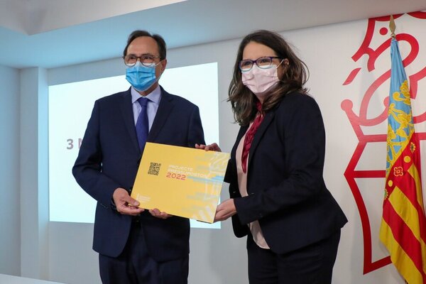 Así son los prespuestos de la Generalitat 2022 | El Consell dispara los ingresos ficticios para cuadrar unas cuentas de 27.967 millones