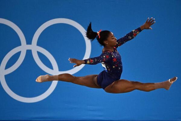Simone Biles, aspirante a reina de los Juegos. Firma: Lionel Bonaventure / AFP