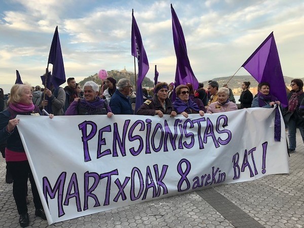 Las pensionistas también se unen a la movilización