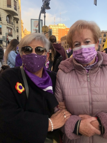 La lucha violeta unida en Valencia el 8-M