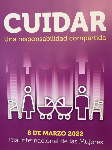 El cartel del 8-M en Gijón