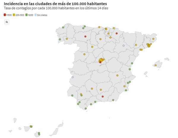 La mayoría de las ciudades españolas no cumpliría el nivel de coronavirus improvisado por Illa