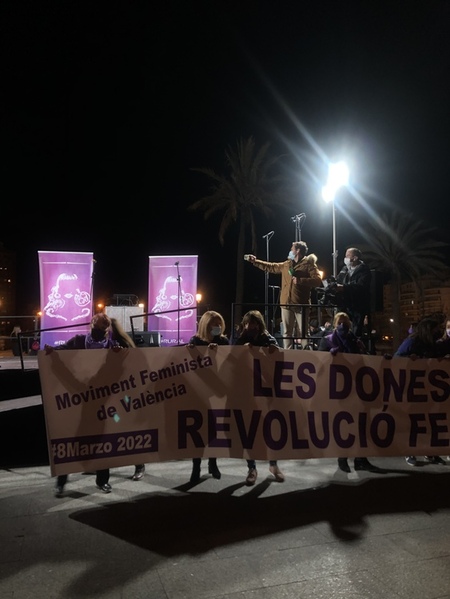 La lucha violeta unida en Valencia el 8-M