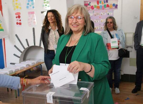 Barriga, en el colegio Juan Carrillo.