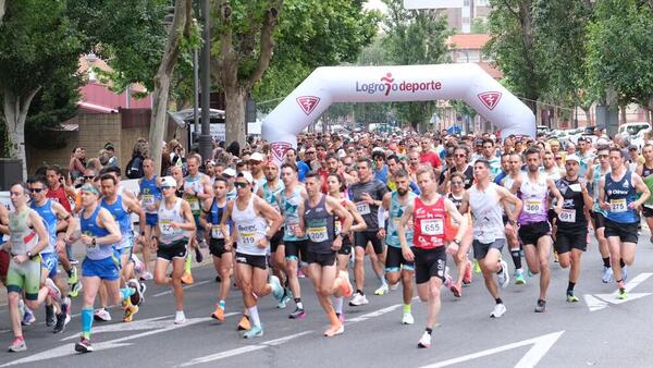 Nacho García y Gema Martín ganan la Media Maratón de La Rioja