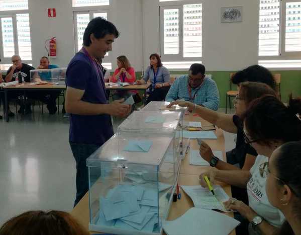 La participación a las 18 horas en la Región es ligeramente inferior a la de 2015