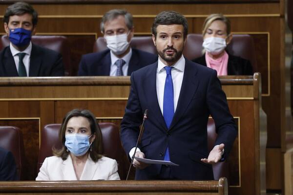 La última intervención de Pablo Casado en el Congreso