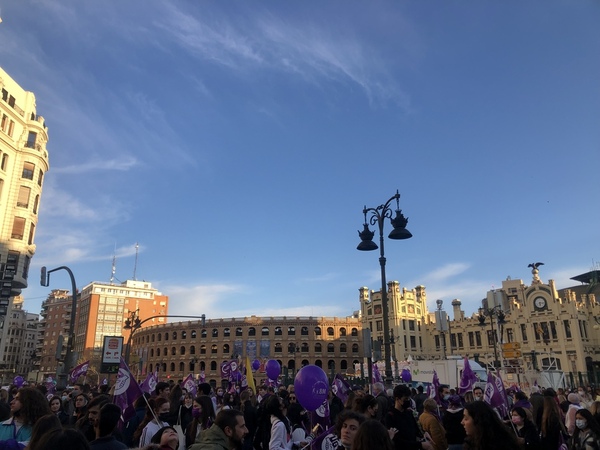 La lucha violeta unida en Valencia el 8-M