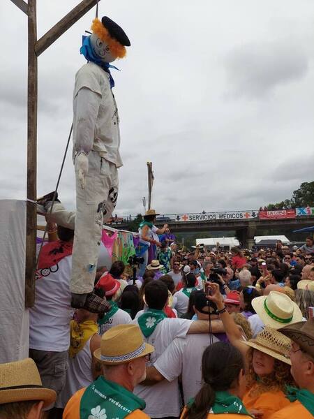 La peña Ahorcao, la más antigua de la fiesta del Xiringüelu