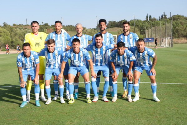 Once del Málaga contra el Almería. LOF