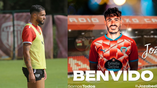 Antoñín en su primer entrenamiento con el Lugo y el anuncio del fichaje de Jozabed.