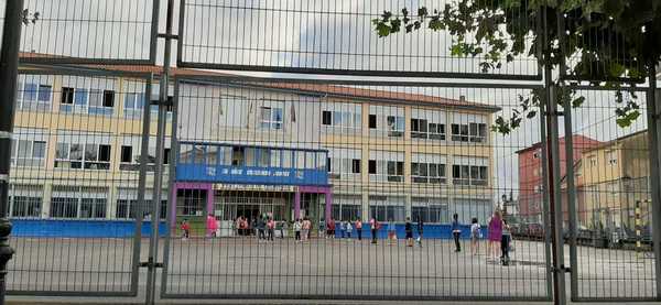 Imagen del primer día de clase en el colegio Fray Pablo de Colindres. Foto: Irene Bajo