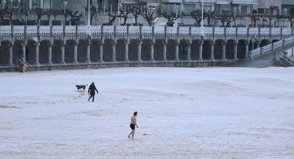 Así te hemos contado el paso de la borrasca 'Juliette' por Gipuzkoa este lunes