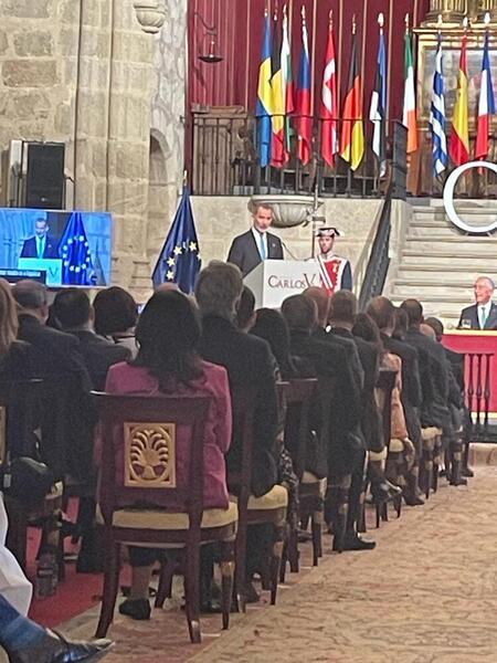 Felipe VI entrega el premio Carlos V a António Guterres en Yuste