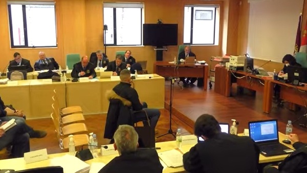 Marco Antonio Martínez Valledor, durante la declaración en los Juzgados de León