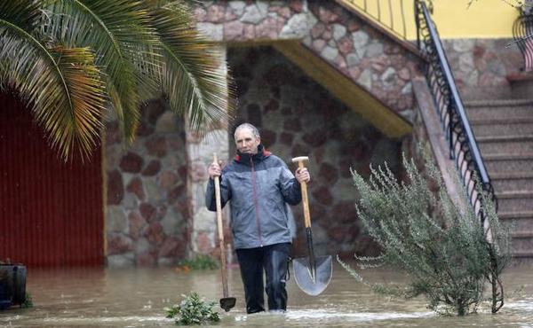 Los efectos del temporal en Asturias