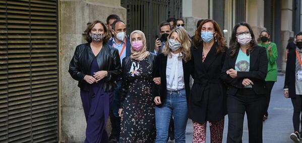Acto de Oltra, Díaz y Colau en Valencia | Yolanda Díaz en Valencia: «Es el inicio de algo maravilloso»