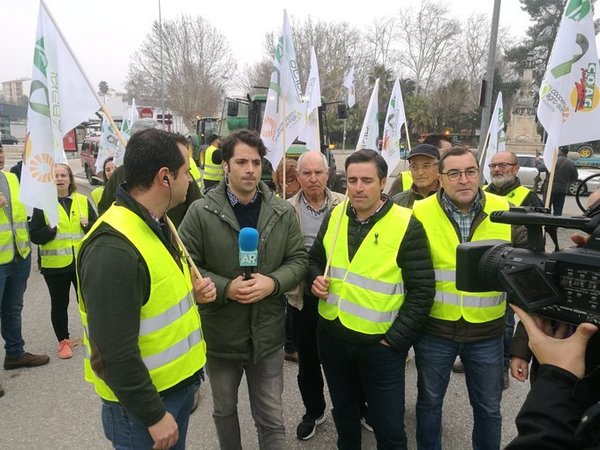 En directo | Las protestas olivareras en la provincia de Jaén y los cortes de tráfico