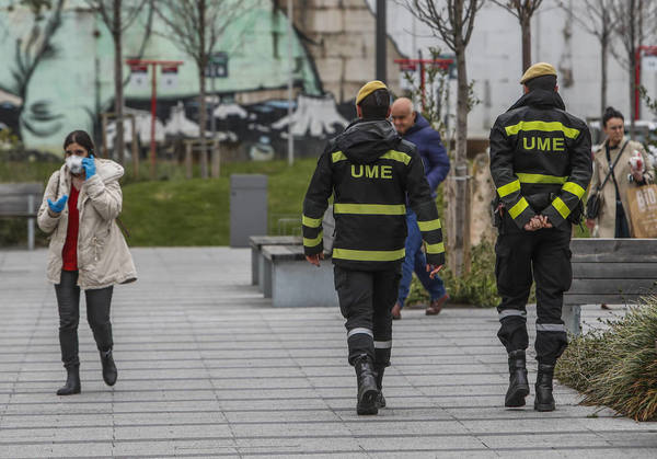 Los 97 efectivos de la UME (Unidad Militar de Emergencias) desplazados a Cantabria se alojarán en el Patronato de Santoña, la residencia y academia militar que hay en la villa.