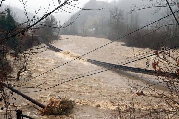 Los efectos del temporal en Asturias