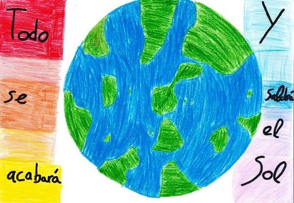 Uno de los dibujos presentados al concurso del Ayuntamiento de Piélagos 'Sé responsable y todo saldrá bien'.