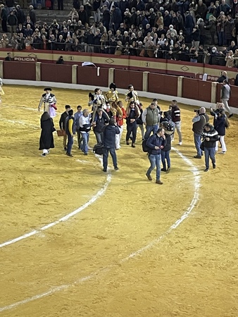 Oreja para Roca Rey en el sexto, al que mató de estocada y cuatro descabellos