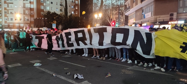 Así ha sido la protesta del valencianismo en Mestalla