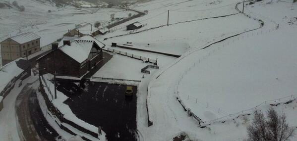 En directo: temporal de nieve en Asturias