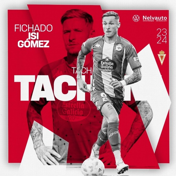 Anuncio del fichaje de Isi Gómez por el Murcia.