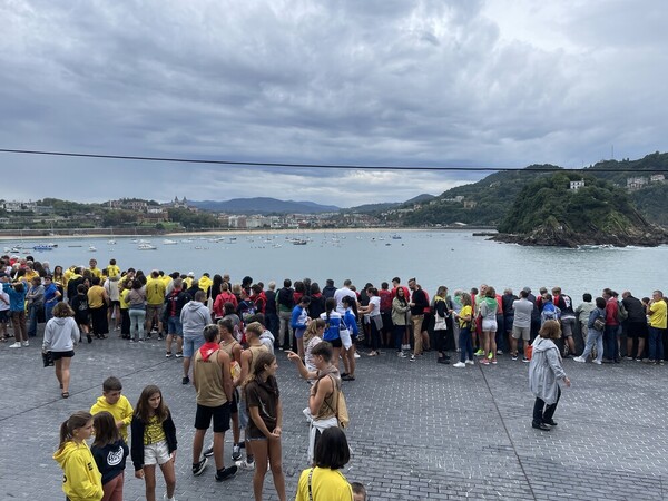 Gran ambiente en el Paseo Nuevo. /A. Múgica