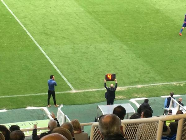 Minuto 90. Racing 1 - Amorebieta 1. Se añadirán cuatro minutos.