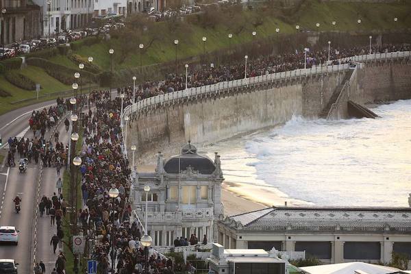 8-M: Una marea morada inunda Gipuzkoa