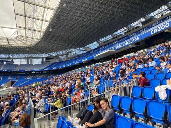 Así están las gradas del Reale Arena