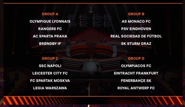 Europa League: Mónaco, PSV y Sturm Graz, rivales de la Real Sociedad en un grupo complicado