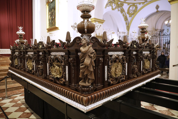 Imagen del nuevo trono del Cristo de Perdón. Foto: Migue Fernández