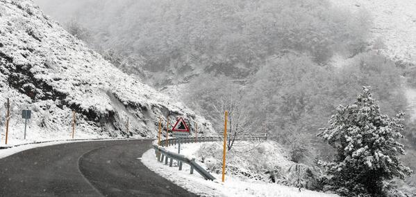 En directo: temporal de nieve en Asturias